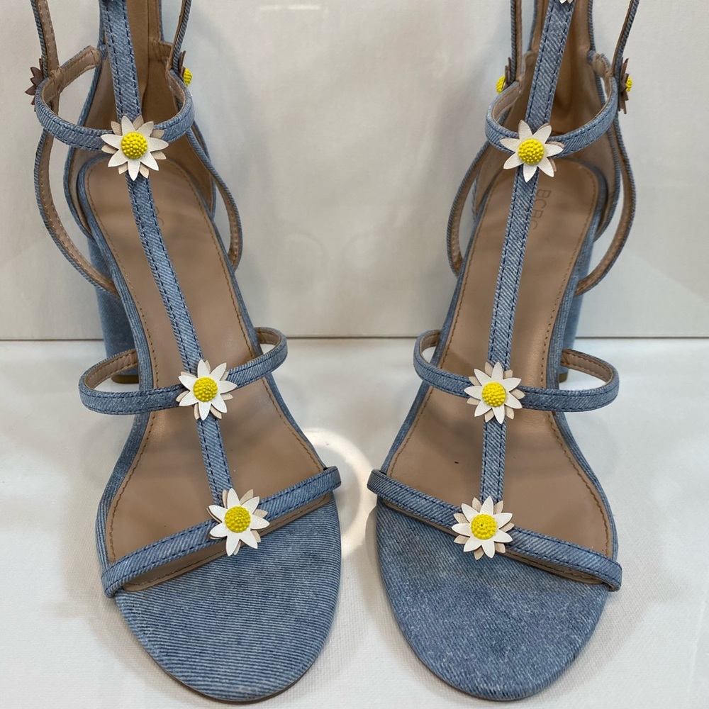 BCBGeneration Denim Daisy Gladiator Heel